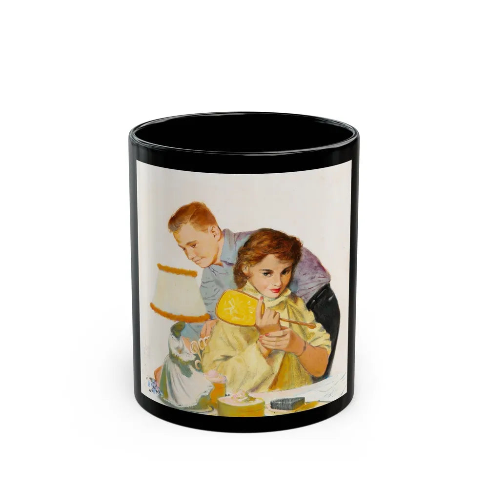 Getting Ready for a Night on the Town - Black Coffee Mug-11oz-Go Mug Yourself