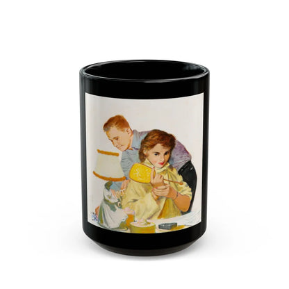 Getting Ready for a Night on the Town - Black Coffee Mug-15oz-Go Mug Yourself