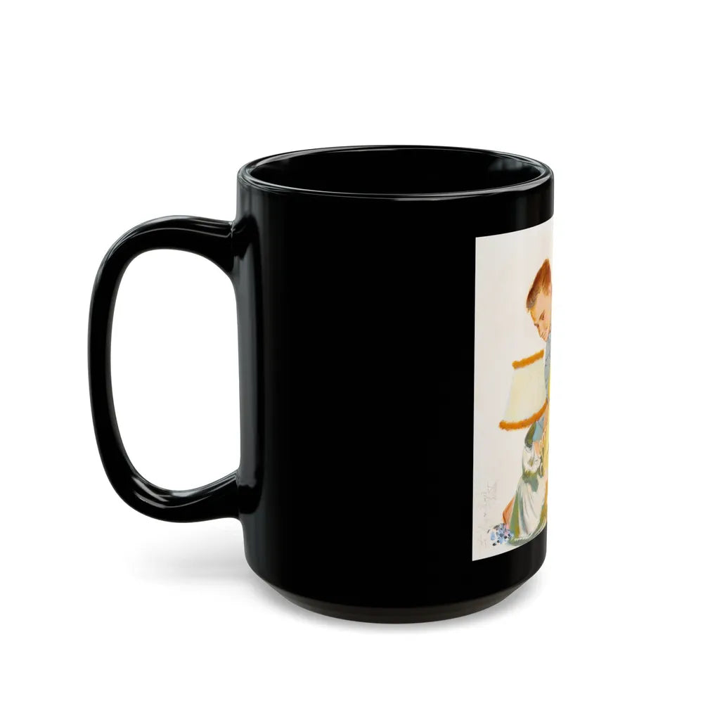 Getting Ready for a Night on the Town - Black Coffee Mug-Go Mug Yourself