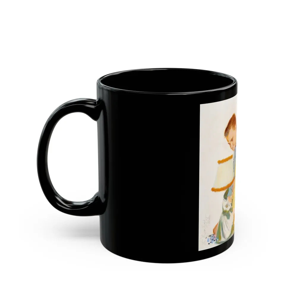 Getting Ready for a Night on the Town - Black Coffee Mug-Go Mug Yourself