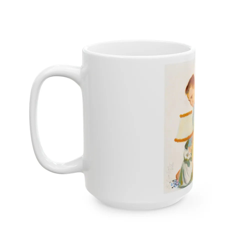 Getting Ready for a Night on the Town - White Coffee Mug-Go Mug Yourself