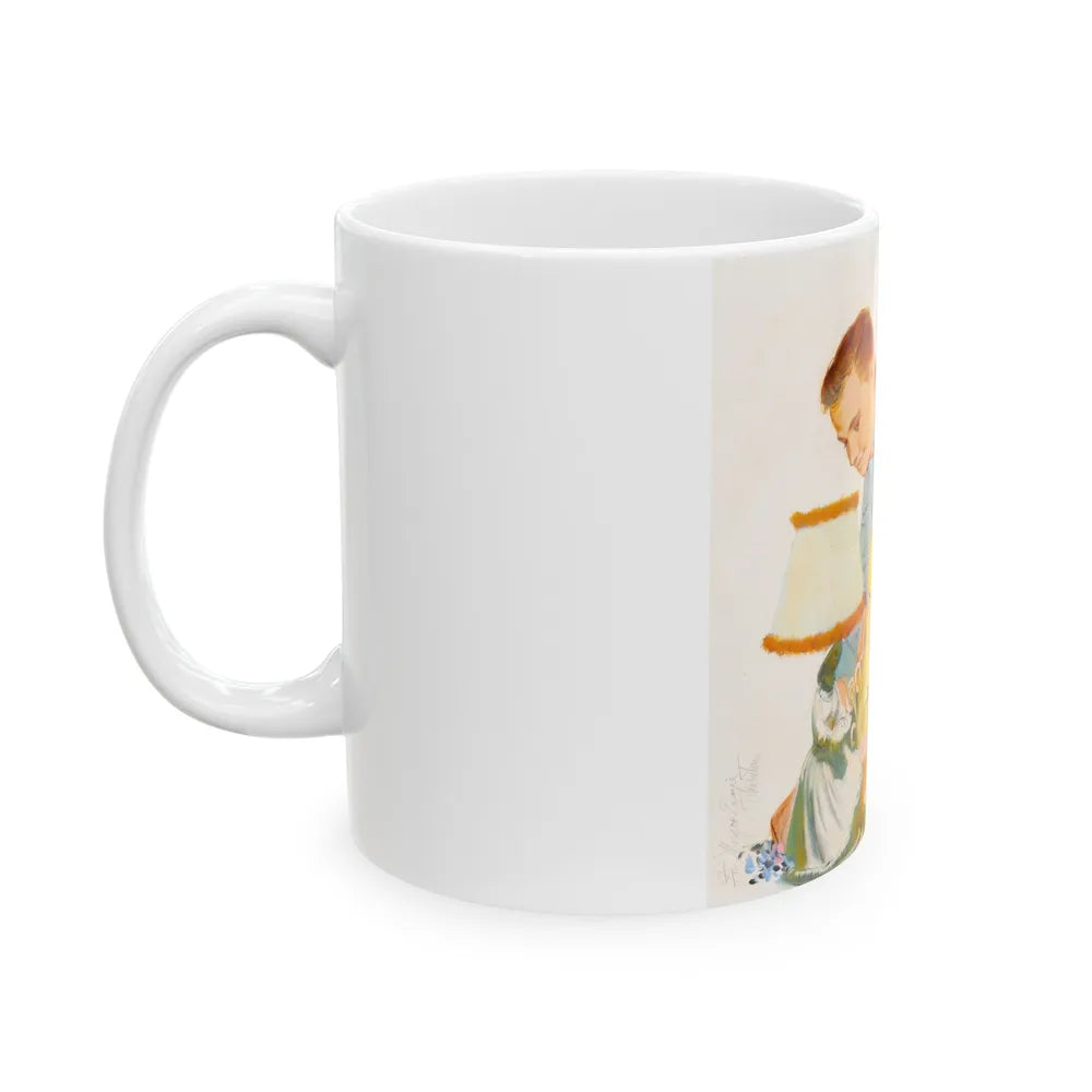 Getting Ready for a Night on the Town - White Coffee Mug-Go Mug Yourself