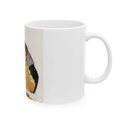 Getting Ready for a Night on the Town - White Coffee Mug-Go Mug Yourself