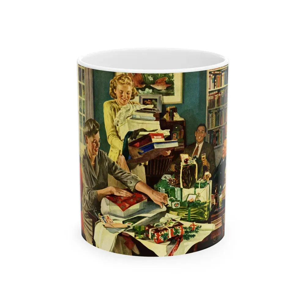 Getting Ready For Christmas, 1948 - White Coffee Mug 11oz - Go Mug Yourself