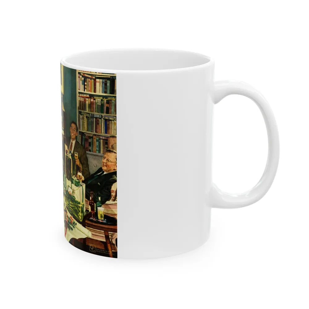 Getting Ready For Christmas, 1948 - White Coffee Mug-Go Mug Yourself