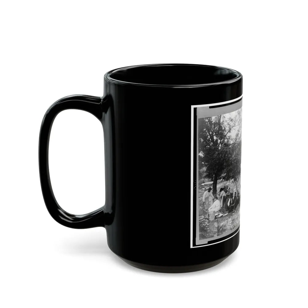 Gettysburg Camp Of Captain Huft (U.S. Civil War) Black Coffee Mug-Go Mug Yourself