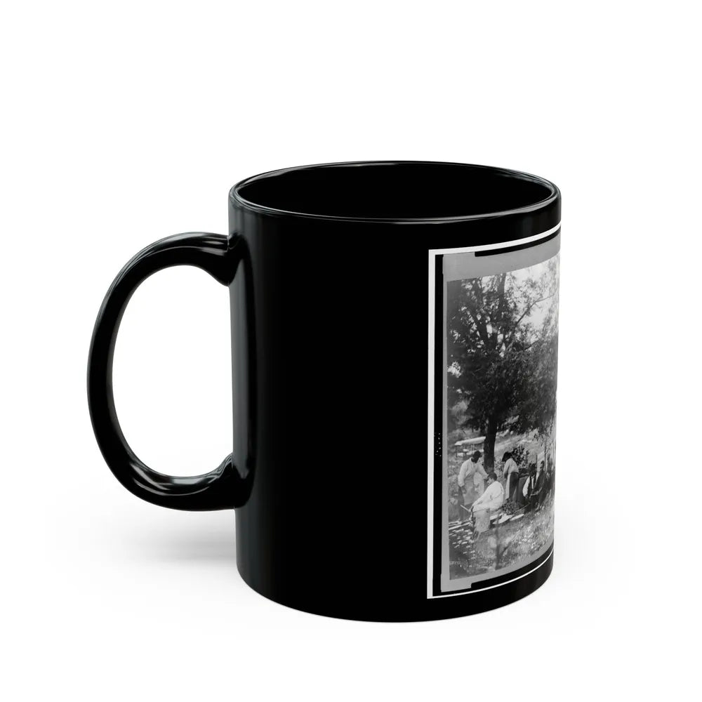 Gettysburg Camp Of Captain Huft (U.S. Civil War) Black Coffee Mug-Go Mug Yourself