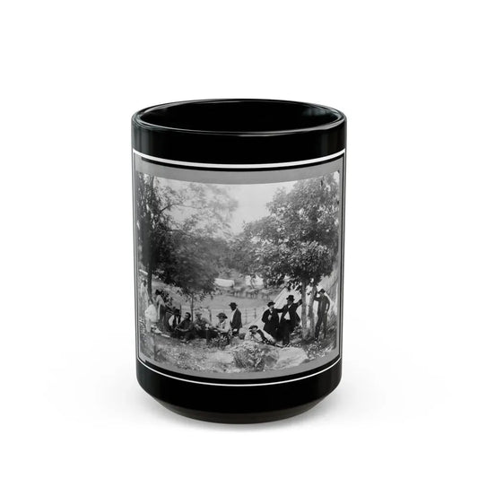 Gettysburg Camp Of Captain Huft (U.S. Civil War) Black Coffee Mug 15oz - Go Mug Yourself