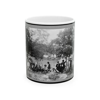 Gettysburg Camp Of Captain Huft (U.S. Civil War) White Coffee Mug 11oz - Go Mug Yourself