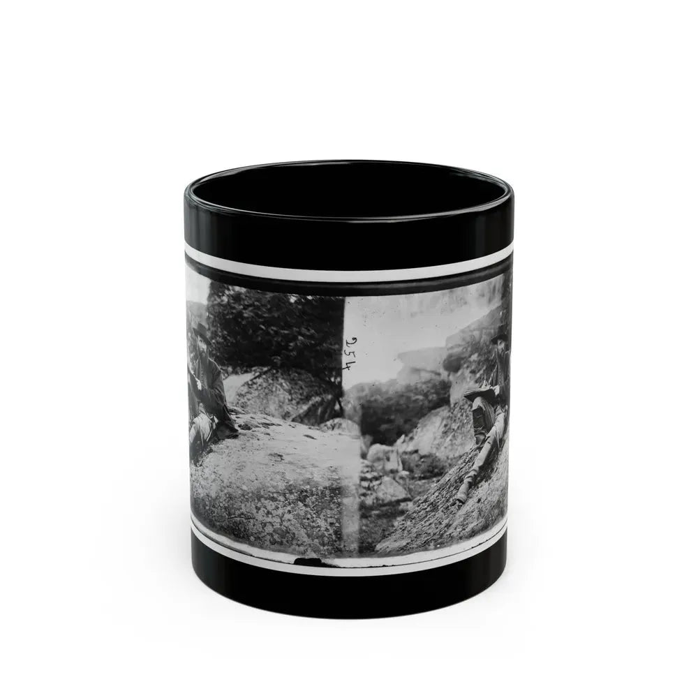 Gettysburg, Pa. Alfred R. Waud, Artist Of Harper's Weekly, Sketching On Battlefield (U.S. Civil War) Black Coffee Mug 11oz - Go Mug Yourself