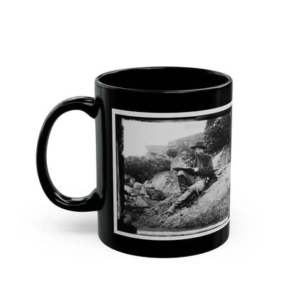 Gettysburg, Pa. Alfred R. Waud, Artist Of Harper's Weekly, Sketching On Battlefield (U.S. Civil War) Black Coffee Mug - Go Mug Yourself