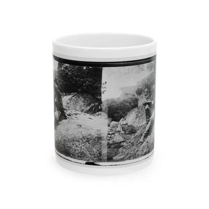 Gettysburg, Pa. Alfred R. Waud, Artist Of Harper's Weekly, Sketching On Battlefield (U.S. Civil War) White Coffee Mug 11oz - Go Mug Yourself