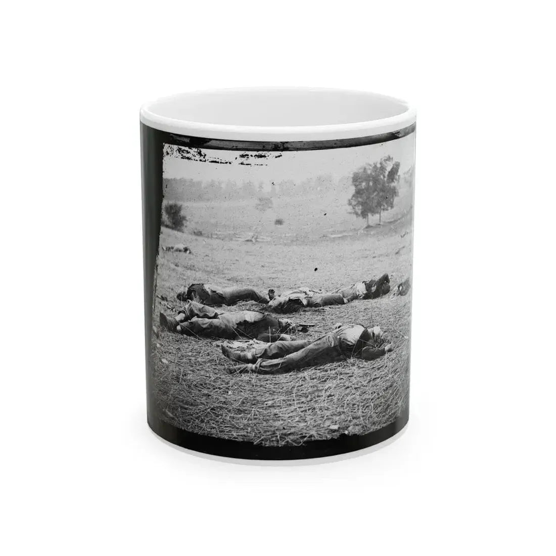 Gettysburg, Pa. Bodies Of Federal Soldiers, Killed On July 1, Near The Mcpherson Woods (U.S. Civil War) White Coffee Mug 11oz - Go Mug Yourself
