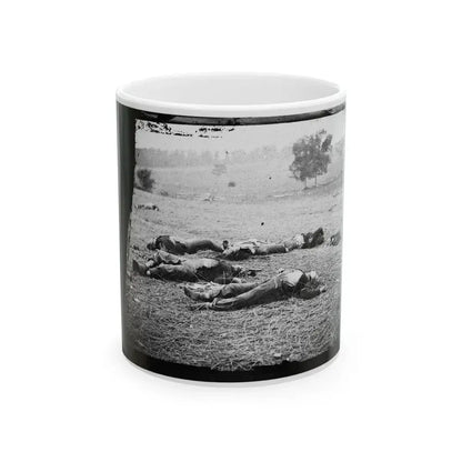 Gettysburg, Pa. Bodies Of Federal Soldiers, Killed On July 1, Near The Mcpherson Woods (U.S. Civil War) White Coffee Mug 11oz - Go Mug Yourself