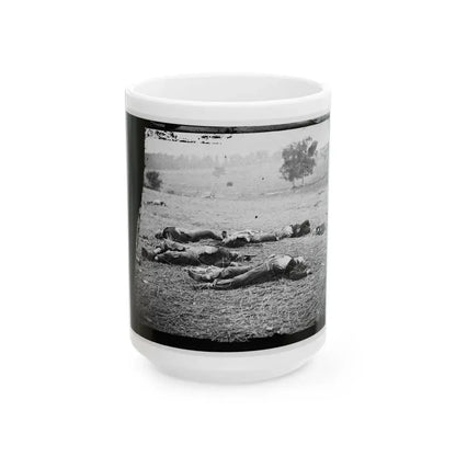 Gettysburg, Pa. Bodies Of Federal Soldiers, Killed On July 1, Near The Mcpherson Woods (U.S. Civil War) White Coffee Mug 15oz - Go Mug Yourself