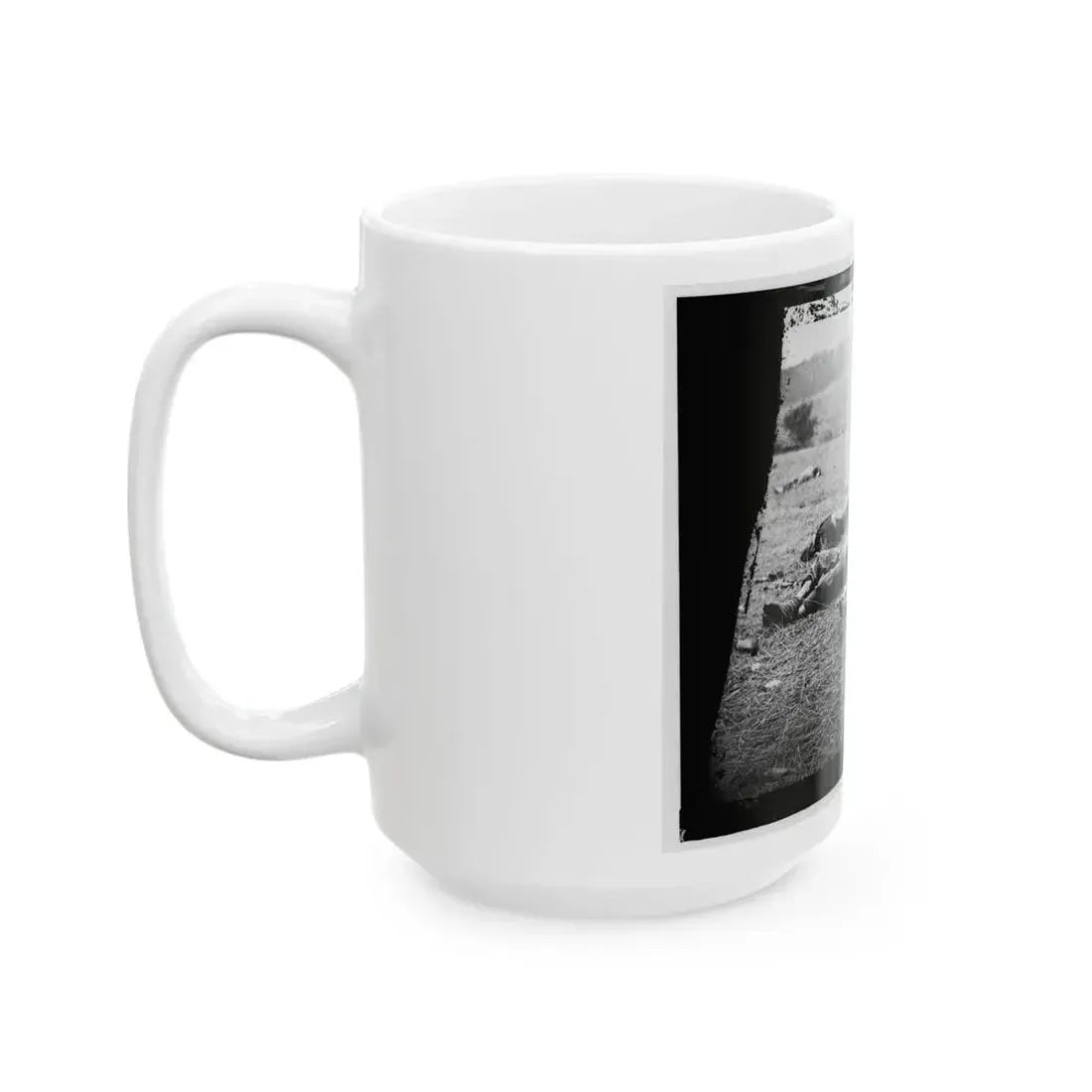 Gettysburg, Pa. Bodies Of Federal Soldiers, Killed On July 1, Near The Mcpherson Woods (U.S. Civil War) White Coffee Mug - Go Mug Yourself