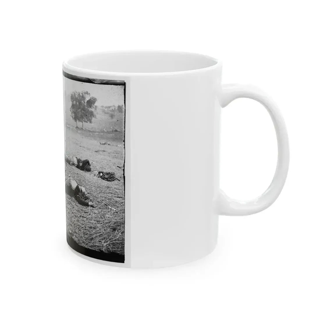 Gettysburg, Pa. Bodies Of Federal Soldiers, Killed On July 1, Near The Mcpherson Woods (U.S. Civil War) White Coffee Mug - Go Mug Yourself