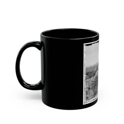 Gettysburg, Pa. Breastworks On Left Wing Of The Federal Line (U.S. Civil War) Black Coffee Mug - Go Mug Yourself
