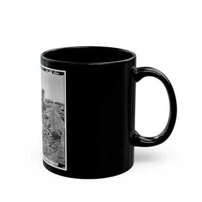 Gettysburg, Pa. Breastworks On Left Wing Of The Federal Line (U.S. Civil War) Black Coffee Mug - Go Mug Yourself