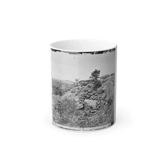 Gettysburg, Pa. Breastworks on Left Wing of the Federal Line (U.S. Civil War) Color Changing Coffee Mug 11oz Default Title 11oz - Go Mug Yourself