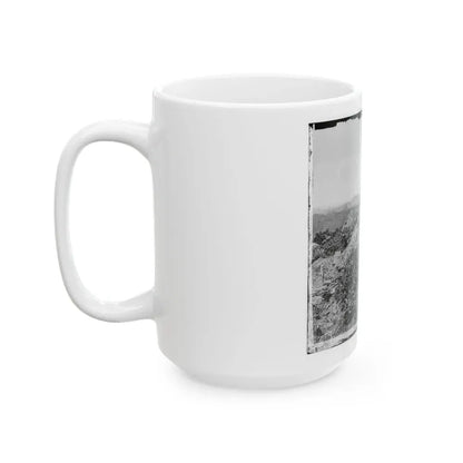 Gettysburg, Pa. Breastworks On Left Wing Of The Federal Line (U.S. Civil War) White Coffee Mug - Go Mug Yourself