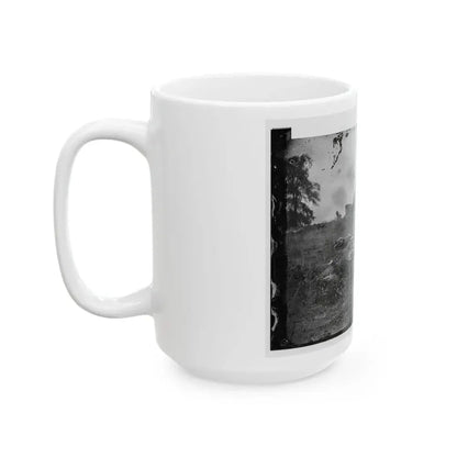 Gettysburg, Pa. Confederate Dead At The Edge Of The Rose Woods, July 5, 1863 (U.S. Civil War) White Coffee Mug - Go Mug Yourself
