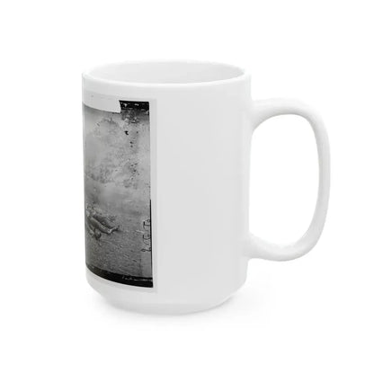 Gettysburg, Pa. Confederate Dead At The Edge Of The Rose Woods, July 5, 1863 (U.S. Civil War) White Coffee Mug - Go Mug Yourself