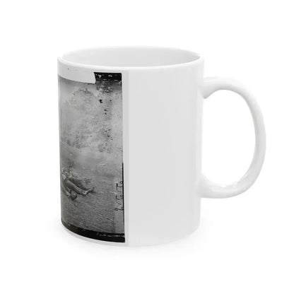 Gettysburg, Pa. Confederate Dead At The Edge Of The Rose Woods, July 5, 1863 (U.S. Civil War) White Coffee Mug - Go Mug Yourself