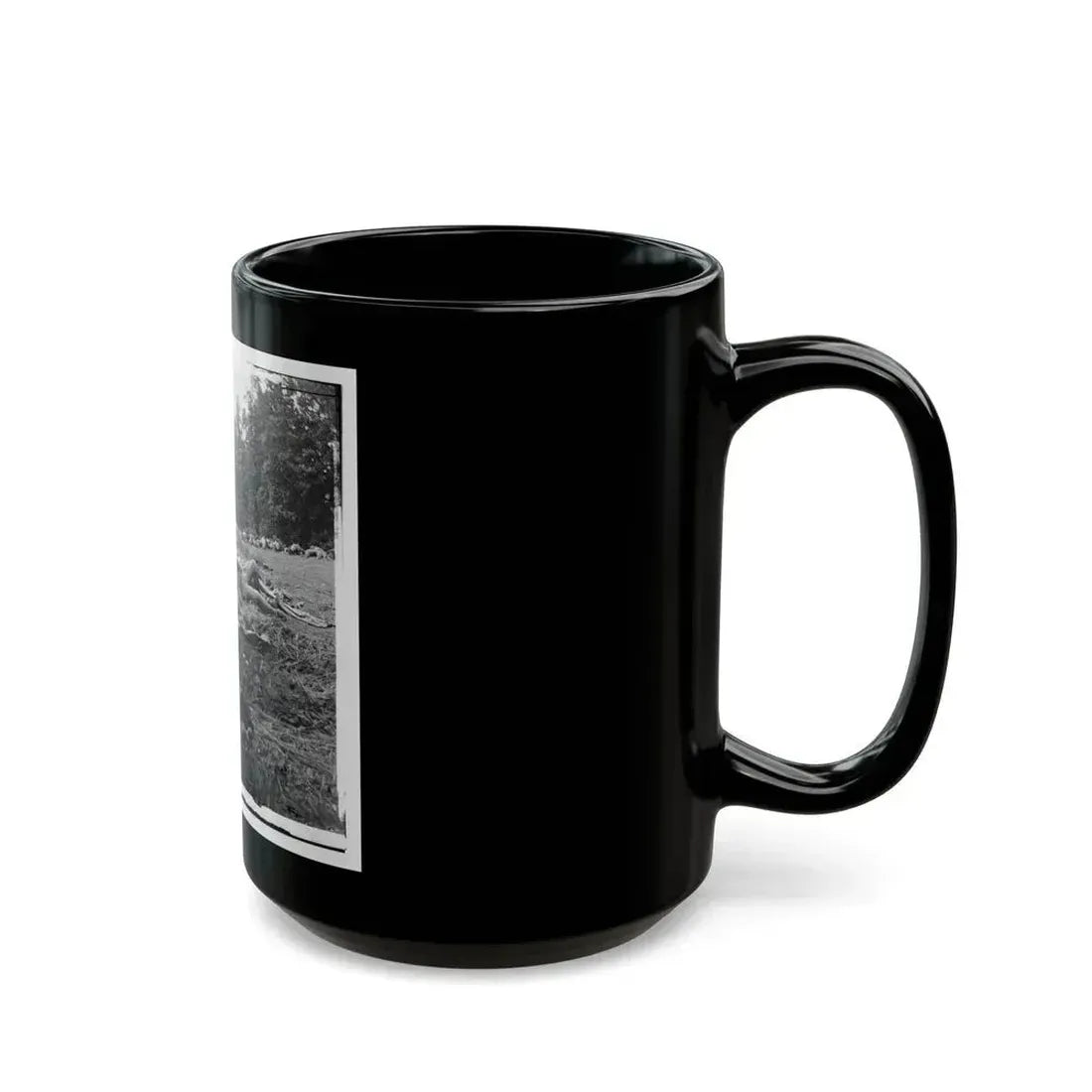 Gettysburg, Pa. Confederate Dead Gathered For Burial At The Edge Of The Rose Woods, July 5, 1863 (U.S. Civil War) Black Coffee Mug - Go Mug Yourself