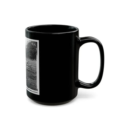 Gettysburg, Pa. Confederate Dead Gathered For Burial At The Edge Of The Rose Woods, July 5, 1863 (U.S. Civil War) Black Coffee Mug - Go Mug Yourself