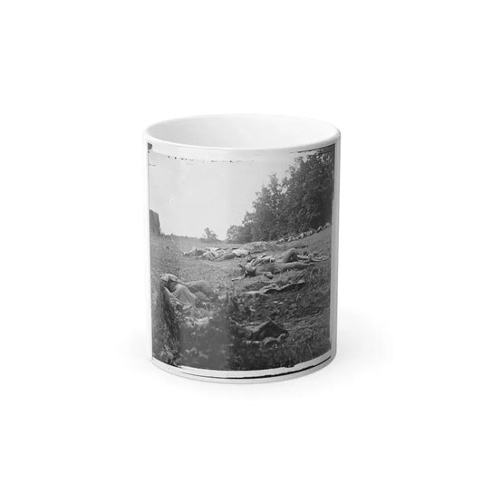 Gettysburg, Pa. Confederate Dead Gathered for Burial at the Edge of the Rose Woods, July 5, 1863 (U.S. Civil War) Color Changing Coffee Mug 11oz Default Title 11oz - Go Mug Yourself