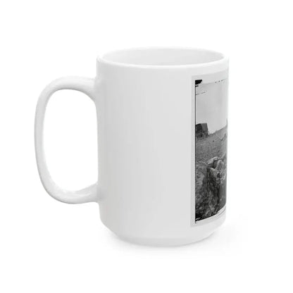 Gettysburg, Pa. Confederate Dead Gathered For Burial At The Edge Of The Rose Woods, July 5, 1863 (U.S. Civil War) White Coffee Mug - Go Mug Yourself