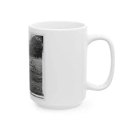 Gettysburg, Pa. Confederate Dead Gathered For Burial At The Edge Of The Rose Woods, July 5, 1863 (U.S. Civil War) White Coffee Mug - Go Mug Yourself
