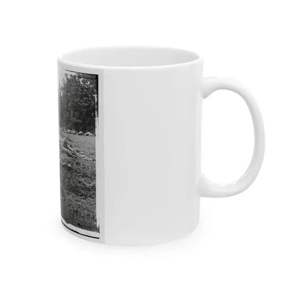Gettysburg, Pa. Confederate Dead Gathered For Burial At The Edge Of The Rose Woods, July 5, 1863 (U.S. Civil War) White Coffee Mug - Go Mug Yourself