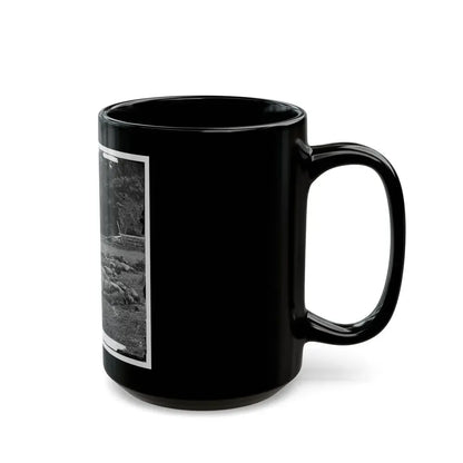 Gettysburg, Pa. Confederate Dead Gathered For Burial At The Southwestern Edge Of The Rose Woods, July 5, 1863 (U.S. Civil War) Black Coffee Mug - Go Mug Yourself