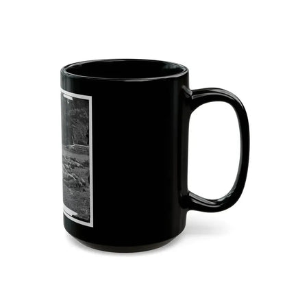 Gettysburg, Pa. Confederate Dead Gathered For Burial At The Southwestern Edge Of The Rose Woods, July 5, 1863 (U.S. Civil War) Black Coffee Mug - Go Mug Yourself