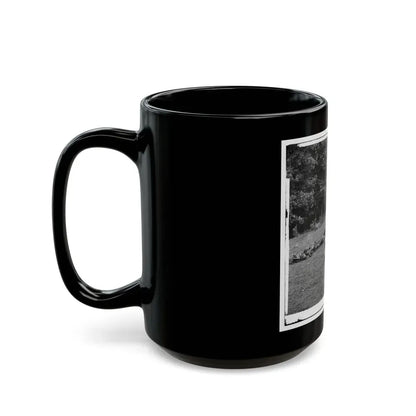 Gettysburg, Pa. Confederate Dead Gathered For Burial At The Southwestern Edge Of The Rose Woods, July 5, 1863 (U.S. Civil War) Black Coffee Mug - Go Mug Yourself