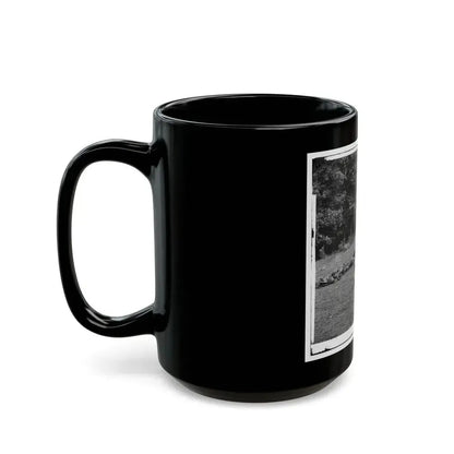 Gettysburg, Pa. Confederate Dead Gathered For Burial At The Southwestern Edge Of The Rose Woods, July 5, 1863 (U.S. Civil War) Black Coffee Mug - Go Mug Yourself