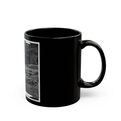 Gettysburg, Pa. Confederate Dead Gathered For Burial At The Southwestern Edge Of The Rose Woods, July 5, 1863 (U.S. Civil War) Black Coffee Mug - Go Mug Yourself