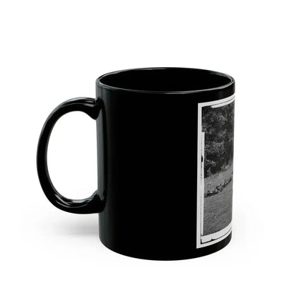 Gettysburg, Pa. Confederate Dead Gathered For Burial At The Southwestern Edge Of The Rose Woods, July 5, 1863 (U.S. Civil War) Black Coffee Mug - Go Mug Yourself