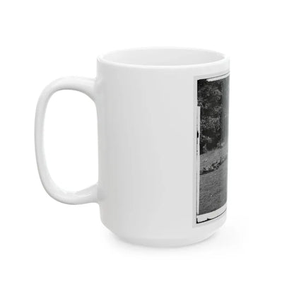 Gettysburg, Pa. Confederate Dead Gathered For Burial At The Southwestern Edge Of The Rose Woods, July 5, 1863 (U.S. Civil War) White Coffee Mug - Go Mug Yourself
