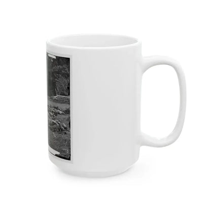 Gettysburg, Pa. Confederate Dead Gathered For Burial At The Southwestern Edge Of The Rose Woods, July 5, 1863 (U.S. Civil War) White Coffee Mug - Go Mug Yourself
