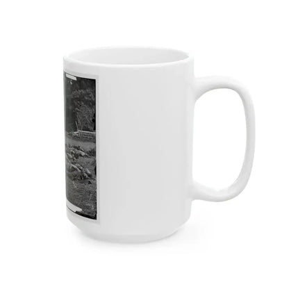 Gettysburg, Pa. Confederate Dead Gathered For Burial At The Southwestern Edge Of The Rose Woods, July 5, 1863 (U.S. Civil War) White Coffee Mug - Go Mug Yourself