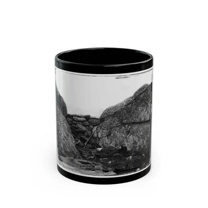 Gettysburg, Pa. Dead Confederate Soldier In Devil's Den (U.S. Civil War) Black Coffee Mug 11oz - Go Mug Yourself