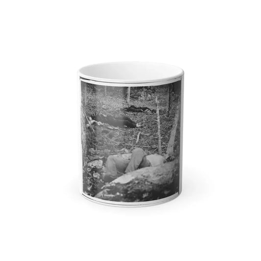 Gettysburg, Pa. Four Dead Soldiers in the Woods Near Little Round Top (U.S. Civil War) Color Changing Coffee Mug 11oz Default Title 11oz - Go Mug Yourself