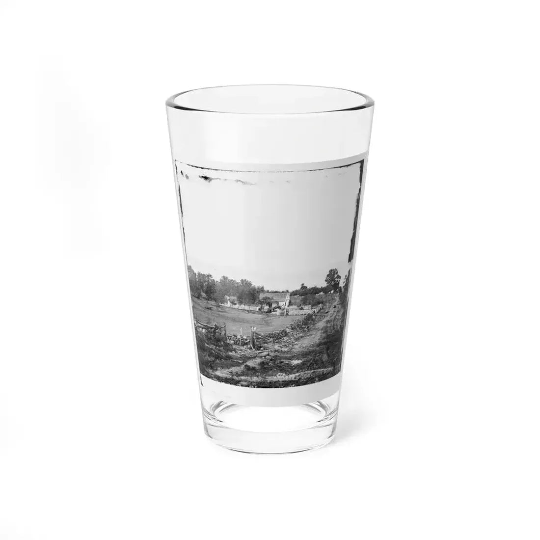 Gettysburg, Pa. Headquarters Of Gen. George G. Meade On Cemetery Ridge (U.S. Civil War) Pint Glass 16oz 16oz - Go Mug Yourself