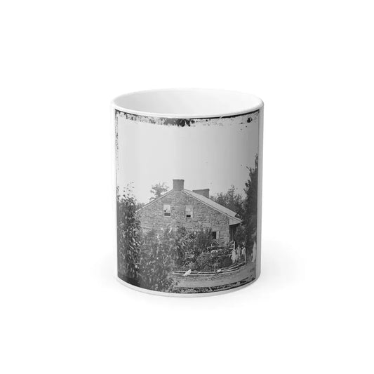 Gettysburg, Pa. Headquarters of Gen. Robert E. Lee on the Chambersburg Pike (U.S. Civil War) Color Changing Coffee Mug 11oz Default Title 11oz - Go Mug Yourself