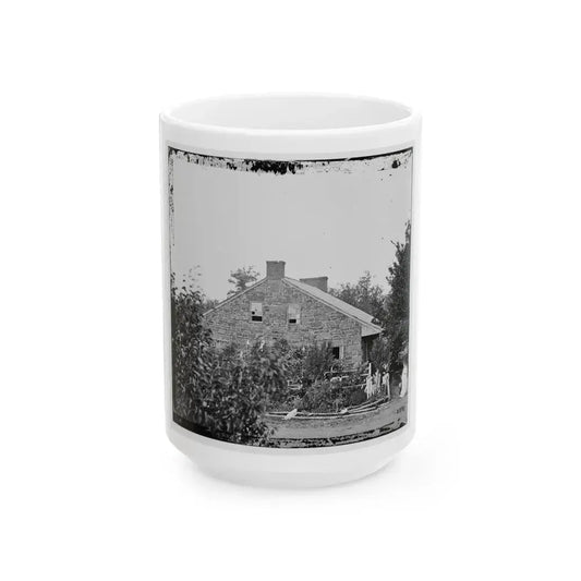 Gettysburg, Pa. Headquarters Of Gen. Robert E. Lee On The Chambersburg Pike (U.S. Civil War) White Coffee Mug 15oz - Go Mug Yourself