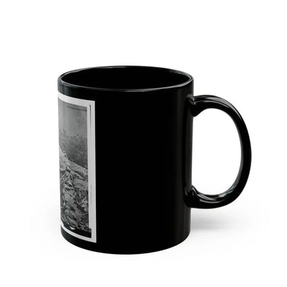 Gettysburg, Pa. Interior View Of Breastworks On Extreme Left Of The Federal Line (U.S. Civil War) Black Coffee Mug - Go Mug Yourself