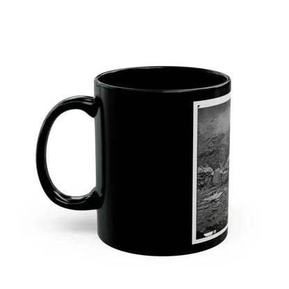 Gettysburg, Pa. Interior View Of Breastworks On Extreme Left Of The Federal Line (U.S. Civil War) Black Coffee Mug - Go Mug Yourself